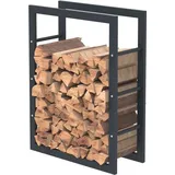 BC-ELEC Holzablage Stahl 80 x 60 x 25 cm Schwarz