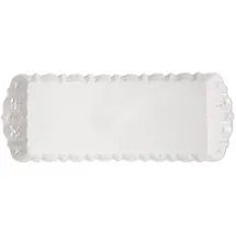 Villeroy & Boch Serviergeschirr, Königskuchenplatte Toy's Delight Royal Classic Kuchen-/ Tortenplatte Weiß, Spülmaschinenfest, Mikrowellensicher, Servierplatte Rechteckig Weihnachten, Servierteller, Premium Porzellan