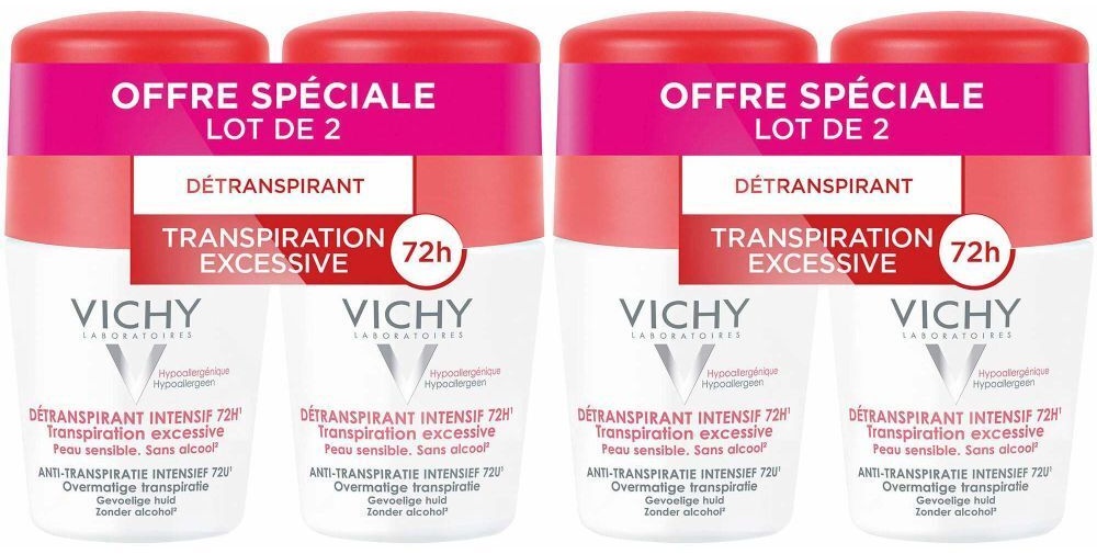Vichy Stress resist traitement anti-transpirant 72h 2x2x50 ml Rouleau