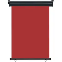 vidaXL Seitenmarkise 120 x 250 cm Rot Polyester