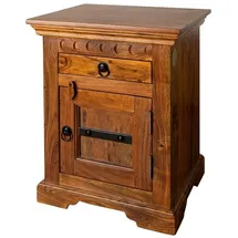 Massivmoebel24 Nachtschrank Oxford 45 x 40 x 60 cm Braun