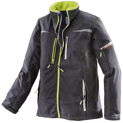 Terrax Softshell Arbeitsjacke | schwarz/limette | XL - schwarz/limette