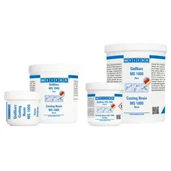 Gießharz MS 1000 | Epoxidharz-System für Verklebungen, Laminieren und Vergießen | 1 kg | transparent, geringe Eigenfarbe