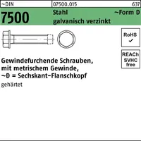 Reyher Gewindefurchendeschraube DIN 7500 6-ktflanschkopf DM 8x16 Sta galv.verz.