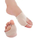 ZAMXHUG Hallux Valgus Socken - Hallux Valgus Korrektur, Beige Hallux Valgus Bandage für Männer und Frauen, Ballenzeh-Schiene für Hammer Zehe Schmerzlinderung, Schutz des Zehenballen, 1 Paar