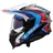 LS2 MX701 Explorer Carbon Frontier II Gloss White Blue L