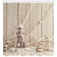 ABAKUHAUS Duschvorhang 175 x 240 cm beige