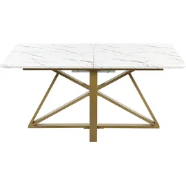 Beliani Maximus 160 x 77 x 90 cm weiß/gold