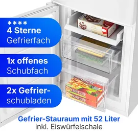 Bomann KG 7359 Kühl-Gefrierkombination (173 l, 1430 mm hoch, Weiß)