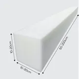 sunnypillow Schaumstoffstreifen Matratzenverlängerung aus Schaumstoff Polster Zuschnitt 10 x 20 x 50 cm RG 14/18 Matratzenausgleich in vielen Grö...
