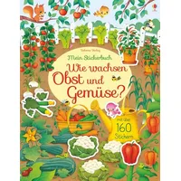 Usborne Verlag Mein Stickerbuch: Wie wachsen Obst und Gemüse?