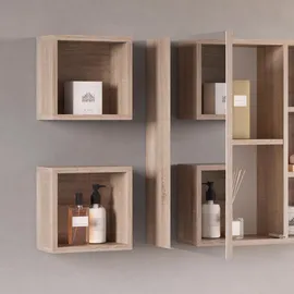 Vicco Wandregal Senyo Sonoma 25 x 25 cm 2er Set