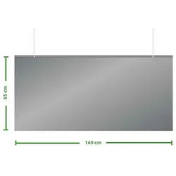 Jalema Spuckschutz 7999811, transparent 140,0 x 65,0 cm