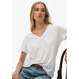 Superdry Studios Slub Emb Vee Weiß M