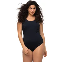 Ulla Popken Damen, extraweiches Futter, seitliche Raffung Badeanzüge, Marine,