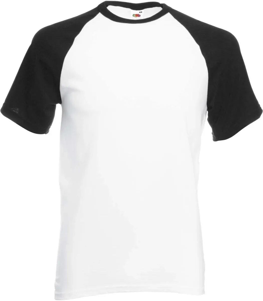 Fruit of the Loom Herren Kurzarm Baseball T T-Shirt 61-026-0