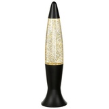 Licht-Erlebnisse Lavalampe Schwarz Gold Glitter