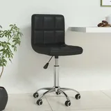 vidaXL Bürostuhl Drehbar Schwarz Kunstleder