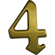 Alpertec Hausnummer 4 Bronze Hausnummern Hausnummerschild - Alpertec