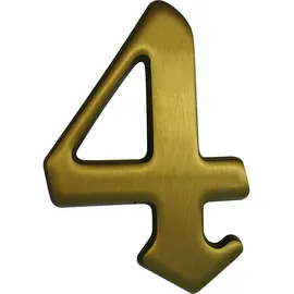 Alpertec Hausnummer 4 Bronze Hausnummern Hausnummerschild - Alpertec