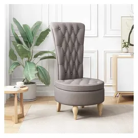 vidaXL Schlafsessel 56,5 x 70 x 110 cm Taupe mit Kissen und Rollen