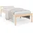 vidaXL Seniorenbett 90 x 200 cm Braun