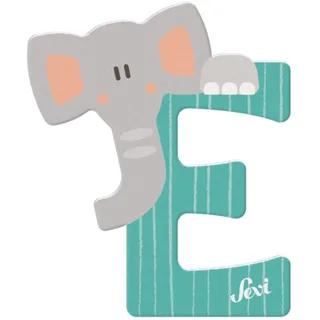 Sevi 83005 Buchstaben E Elefant Mehrfarbig ca. 10 x 7,5 cm