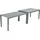Merxx Flex Ausziehtisch 160 x 89 x 79 cm Silber/Grau