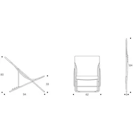 Lafuma Maxi Transat Batyline Iso Liegestuhl 62 x 94 x 83 cm tilleul klappbar LFM2502-9268