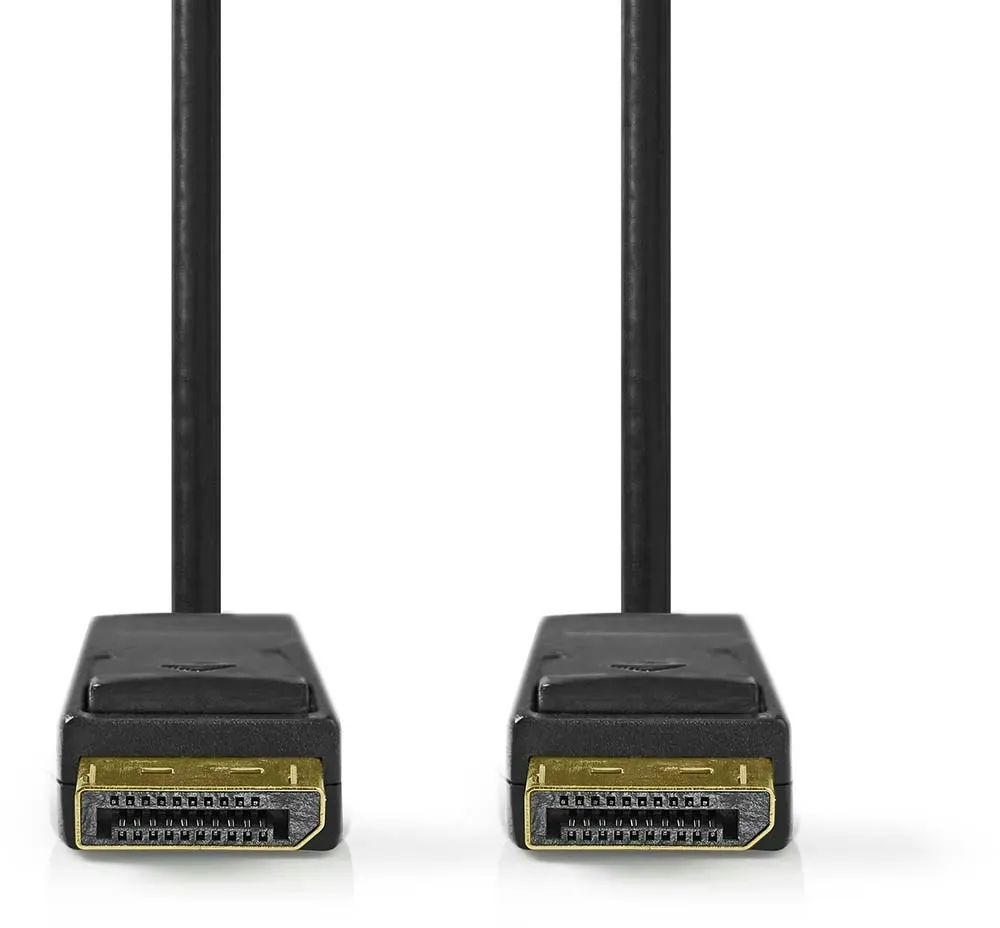 Nedis Displayport-Kabel - DisplayPort Stecker - DisplayPort Stecker - 8K@60Hz - Vernickelt - 3.00 m - Rund - PVC - Schwarz - Label Nedis
