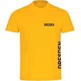 multifanshop Kinder T-Shirt - Dresden - Brust & Seite - Druck schwarz - Kind