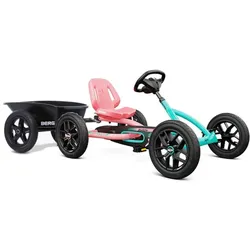 BERG Gokart Buddy Lua 2.0 BFR pink / mint inkl. Anhänger & Kupplung
