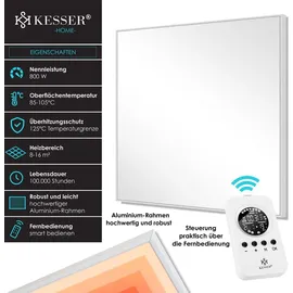Kesser KESSER® Infrarotheizung Mit Thermostat Infrarot Wandheizung Elektroheizung IP44