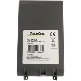 AccuCell Li-Ion-Akku 2800-3000mAh 22,2V Grau