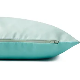 Tom Tailor Dekokissen TOM TAILOR HOME "Dove Signature" Gr. 1, grün (hellgrün, jade, unifarben), B:60cm H:0,5cm L:40cm, Baumwolle, Polyester, Dekokissen_Sitzkissen_Kissenhüllen, mit Paspel, Kissenhülle ohne Füllung, 1 Stück