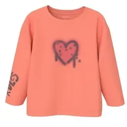 name it Langarmshirt Nmfnoa Fusion Coral, 104