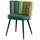 KAWOLA Stuhl JADA Esszimmerstuhl Velvet grün Fuß schwarz