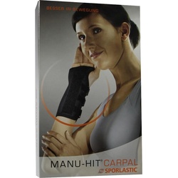 Sporlastc Manu-Hit Carpal Rechts Middle Schwarz 1 ST