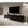 Selsey TV-Lowboard 150x46x32 cm Schwarz Metall/Spanplatte/Melamin