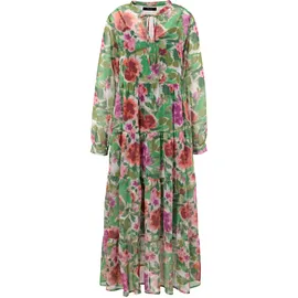 Aniston CASUAL Maxikleid Blumendruck Batik-Look Mehrfarbig 40