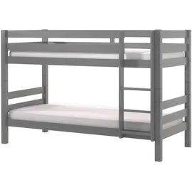 Vipack Etagenbett Pino 90 x 200 cm grau H:140 cm