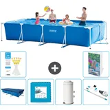 Rechteckiger Frame Pool - 450x220x84 Cm - 7-teilig  S9