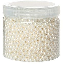 Perlen, perlmutt, 6 mm Ø, 200 g