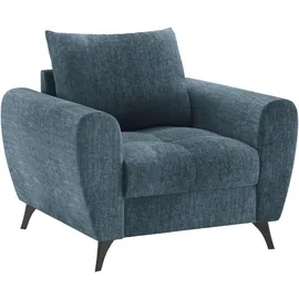Mr. Couch Sessel MR. COUCH "Blackburn II", blau (dolce 13 ocean), B:96cm H:71cm T:90cm, Dolce (100% Polyester), Sessel, Sessel, Passend zu der Garnitur, wahlweise mit Kaltschaum