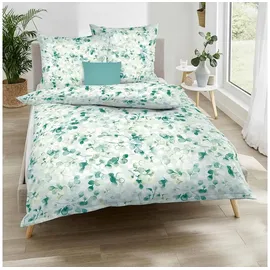 KAEPPEL Interlock Jersey Bettwäsche Enchanted lind 155x220 cm + 80x80 cm - grün