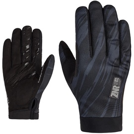 Ziener CROM Touch Long Fahrrad/Mountainbike/Radsport-Handschuhe | Langfinger mit Touchfunktion - atmungsaktiv,dämpfend, Black, 8,5
