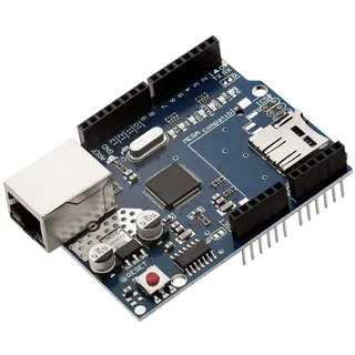 AZDelivery Ethernet Shield W5100 mit MicroSD-Karten Slot kompatibel mit Arduino inklusive E-Book!