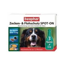 Beaphar Zecken- und Flohschutz Spot-On 3 x 2 ml für große Hunde