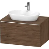 Duravit Waschtischunterschrank wandhängend „D-Neo“ 80 × 45,9 × 55 cm in Nussbaum Dunkel