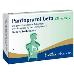 Pantoprazol beta 20 mg acid magensaftresistent Tabletten